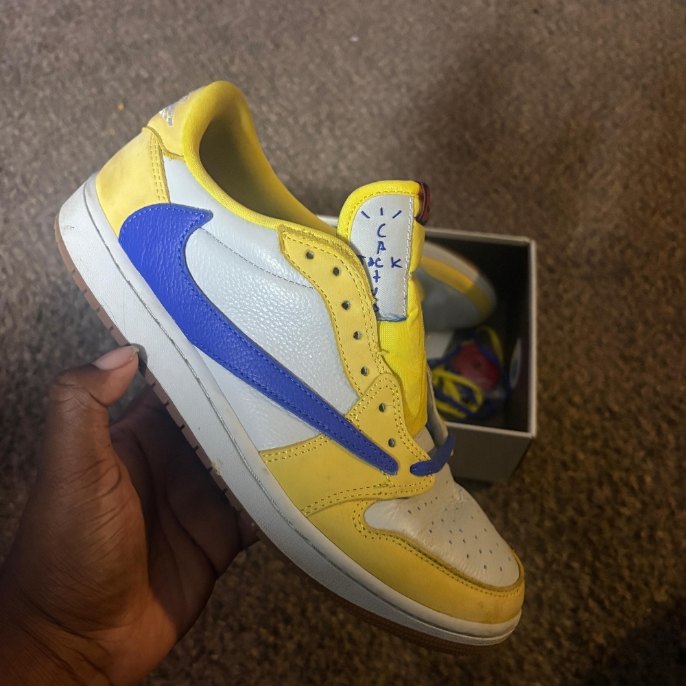 Used Travis Scott x Wmns Air Jordan 1 Retro Low OG SP 'Canary'
